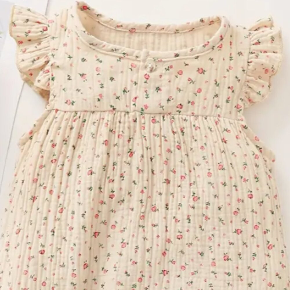 🌼 Sweet, Soft, and Summer-Ready! 🌼 100% Cotton Infant Bodysuit
